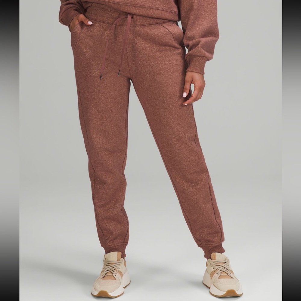 Lululemon Scuba High-Rise Joggers Sparkle Smokey Topaz Women’s 0